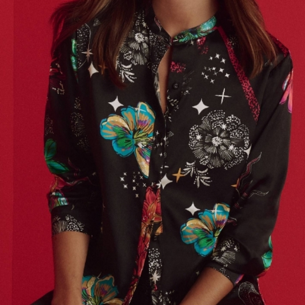 Johnny Was Erik Lounge Set in Starry Night Black, Size L. - Picture 2 of 8